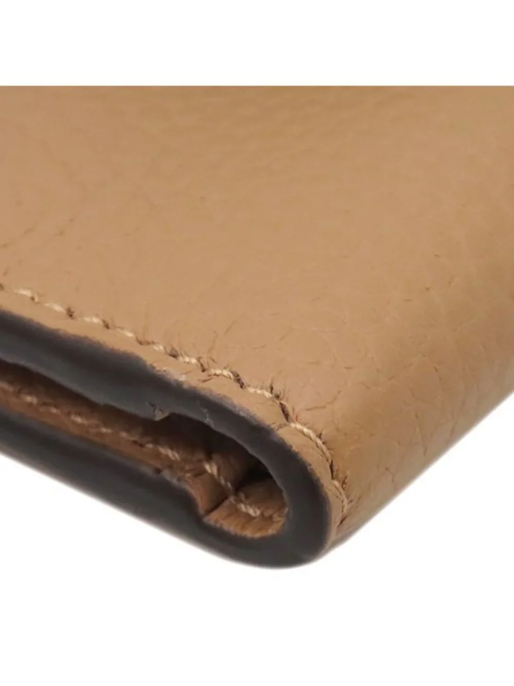 Gucci Bifold Wallet GG Marmont Calf Beige Vintage Compact